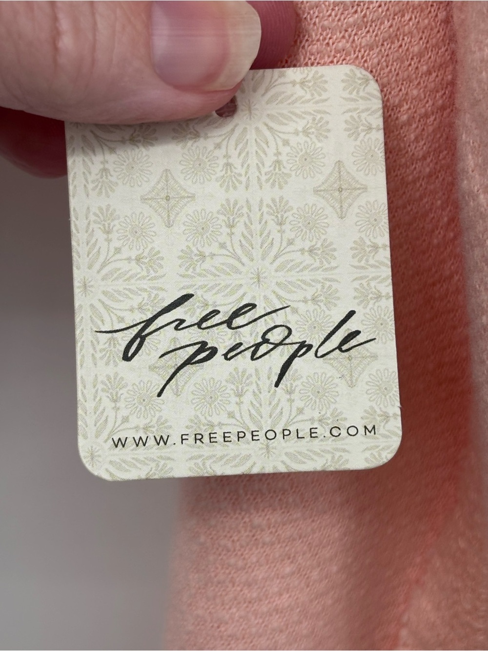 NWT We The Free People So Easy Boxy cropped sweatshirt in Tropical Peach XL - Picture 7 of 11